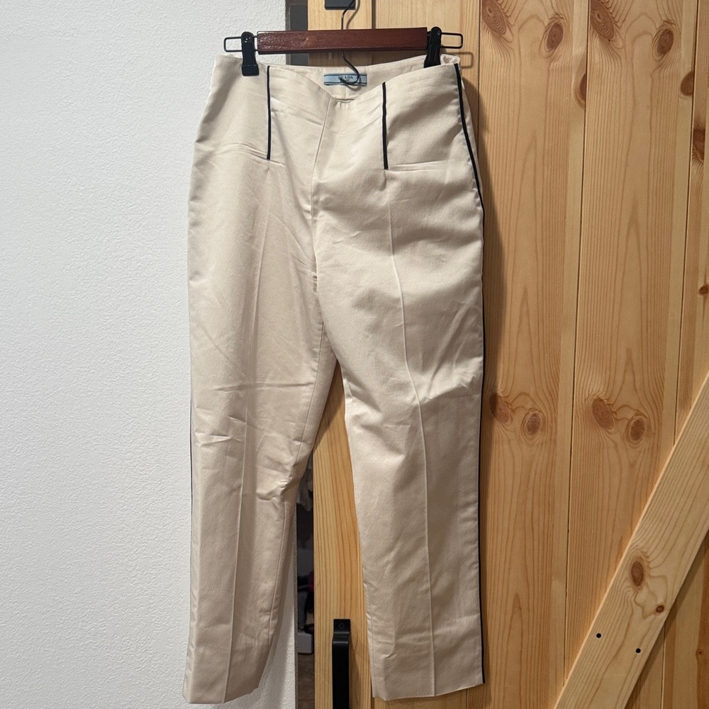 Prada Cream Women's Trousers